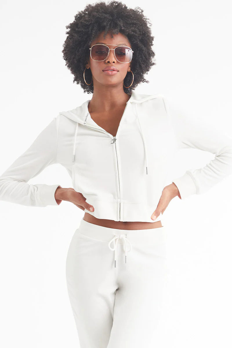 Super Discount OG Big Bling Velour Hoodie - Angel
