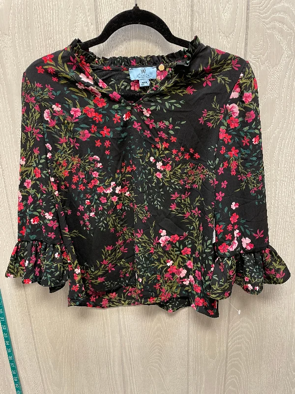 Weekend Specials to Snag Blouse Long Sleeve By Cece In Floral Print, Size: S