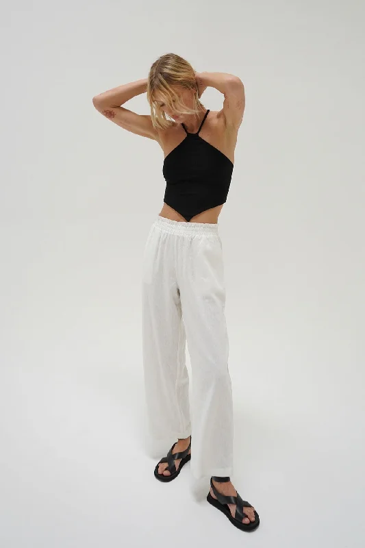 Weekend Discounts to Savor Emmy Double Layer Ribbed Top - Black