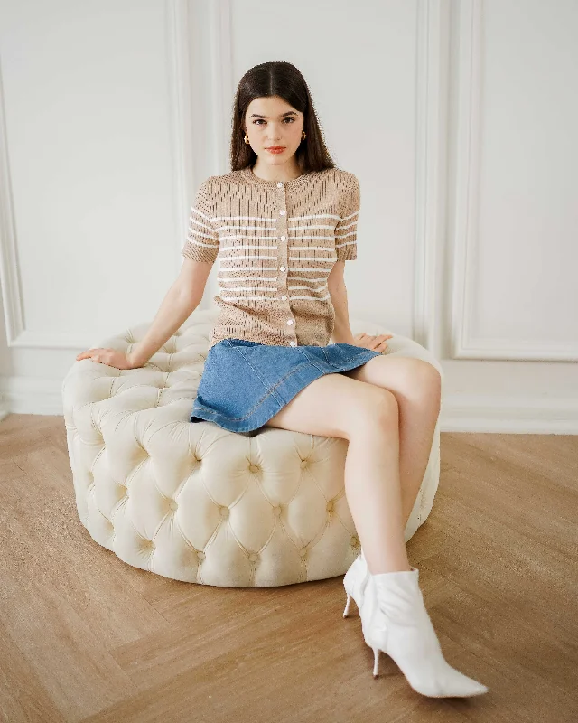 Weekend Bargains Await You Charlee Top Brown