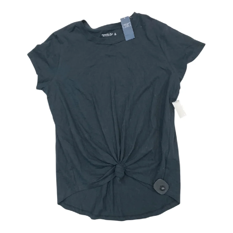 Year-End Sale Top Short Sleeve Basic By Abercrombie And Fitch In Black, Size: Xl