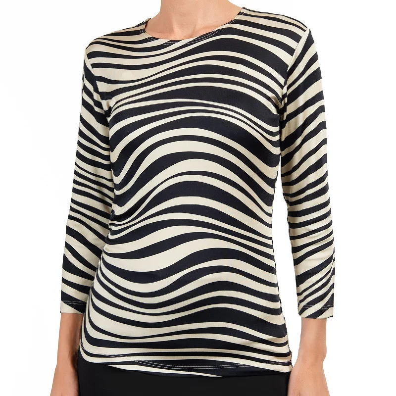 Weekend Discounts to Delight Shaped Knit Tee in Desert Wave