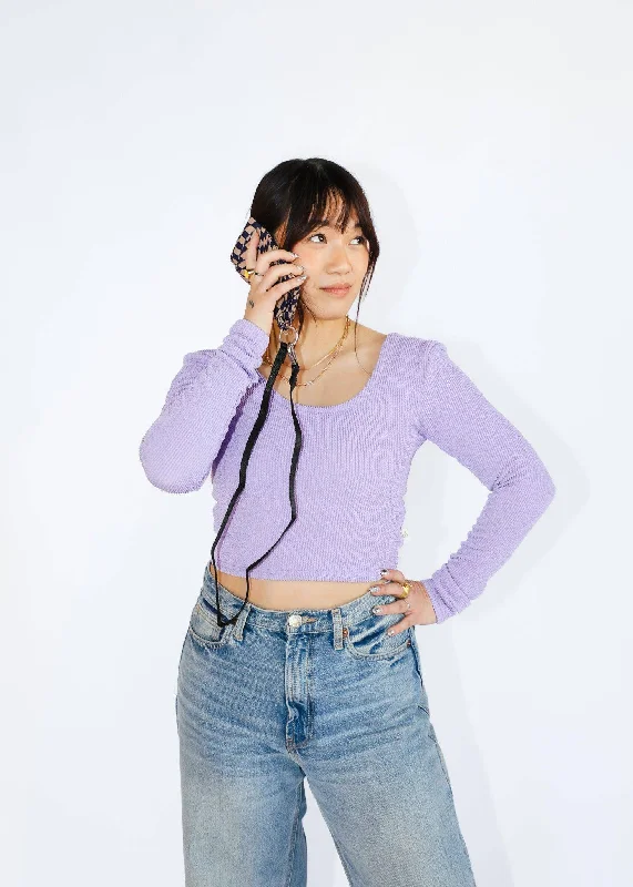 Make Your Weekend Count with Savings Ocean Breeze Crinkle Top - Orchid