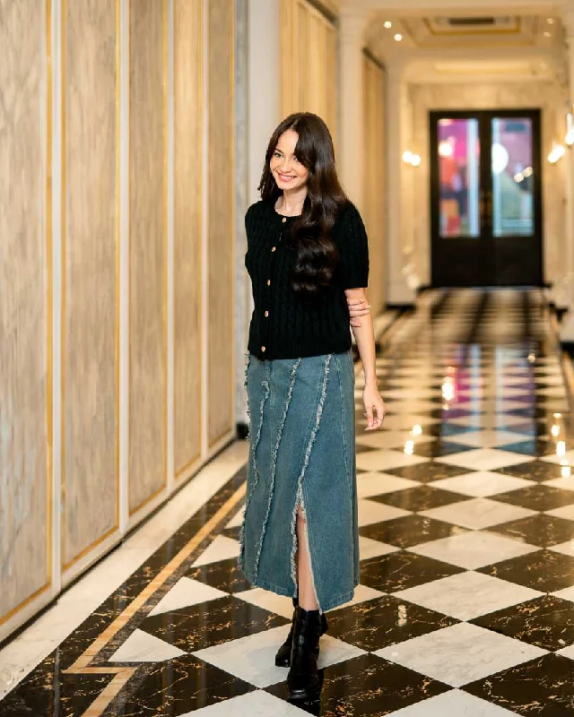 Weekend Offers You Can't Ignore ES Elara Top Black