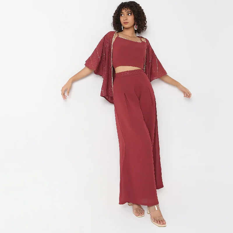 Act Fast Regular Fit Embellished Top