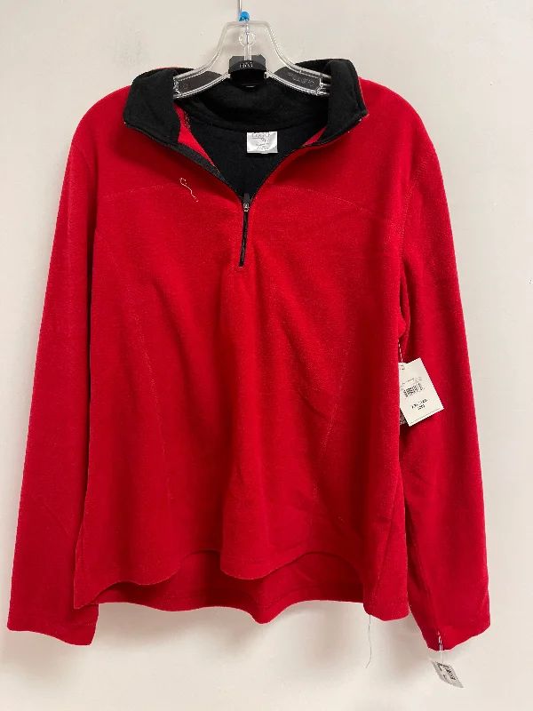 Weekend Discounts to Indulge In Athletic Fleece By Danskin In Red, Size: 2x