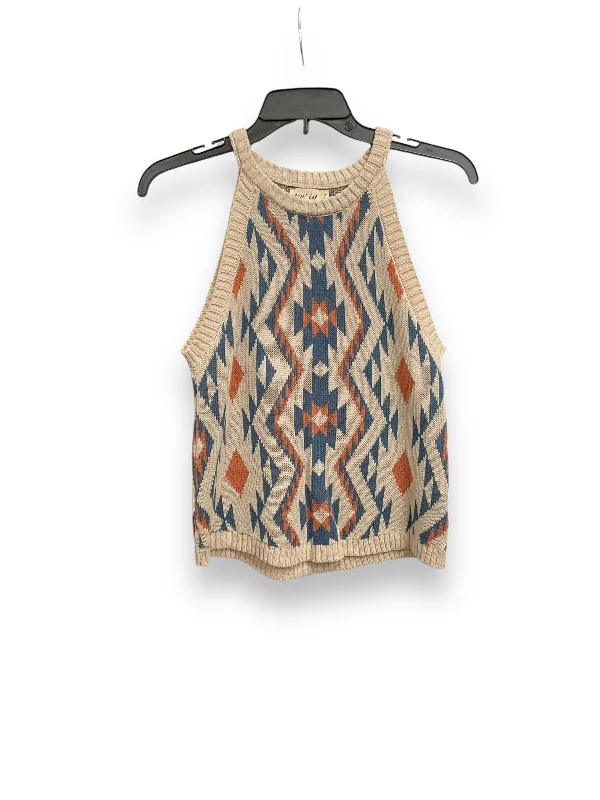 Today's Deal Vest Sweater By Cmc In Multi-colored, Size: S
