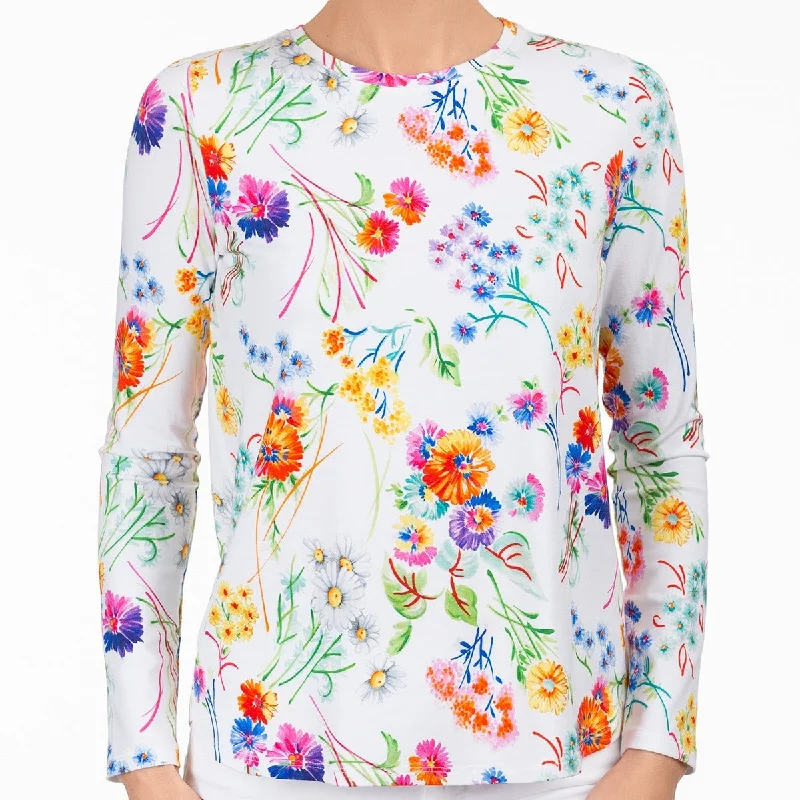Weekend Deals to Make You Smile Relaxed Fit Tee in Painted Posy