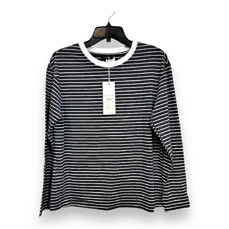 Weekend Savings Bonanza Top Long Sleeve By Cmf In Striped Pattern, Size: S