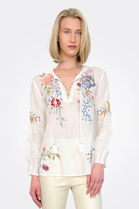 Weekend Bargains to Love Indalo Blouse - White