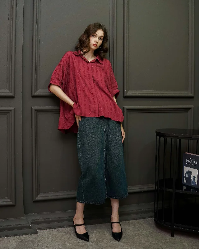 Weekend Discounts to Enjoy Fiona Top Red