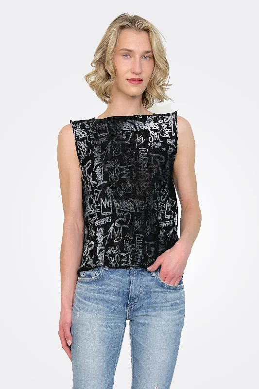 Half Price Openback Ombre Graffiti - Black