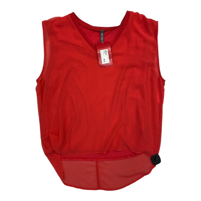 Weekend Price Cuts Galore Top Sleeveless By Allison Joy In Red, Size: L