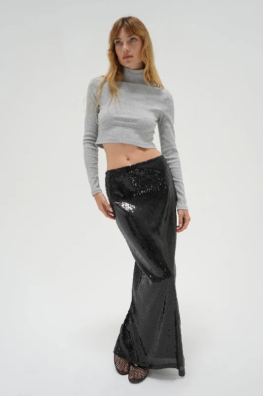 Weekend Discounts Worth Grabbing Holt Cotton Long Sleeve Turtleneck - Light Heather Grey