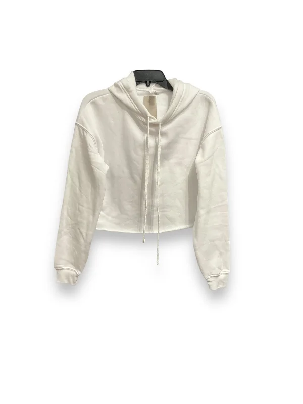 Weekend Wonders Await! Sweatshirt Hoodie By Bella + Canvas In White, Size: S