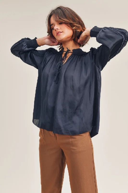 Weekend Deals That Wow KARISSA RUFFLE BLOUSE