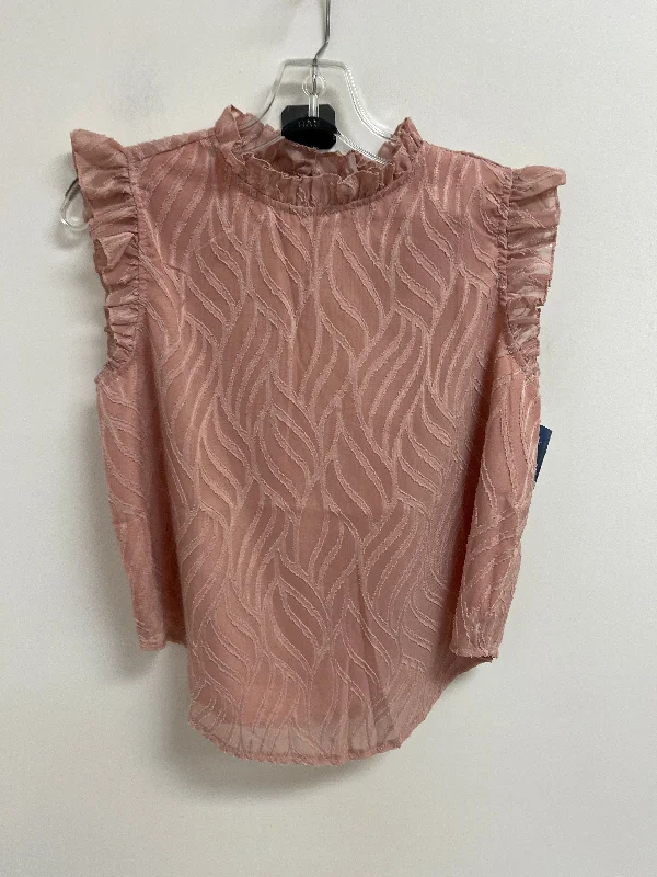 Weekend Offers That Tempt Top Sleeveless By Clothes Mentor In Pink, Size: M