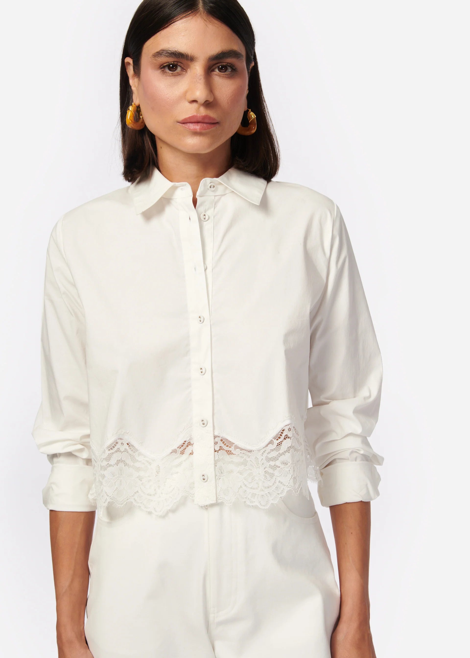 Weekend Specials to Savor Sora Cropped Top - White