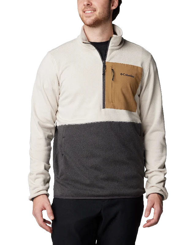 Limited Availability Columbia Hike Half Zip II Fleece Sweatshirt in Dark Stone, Shark & Delta