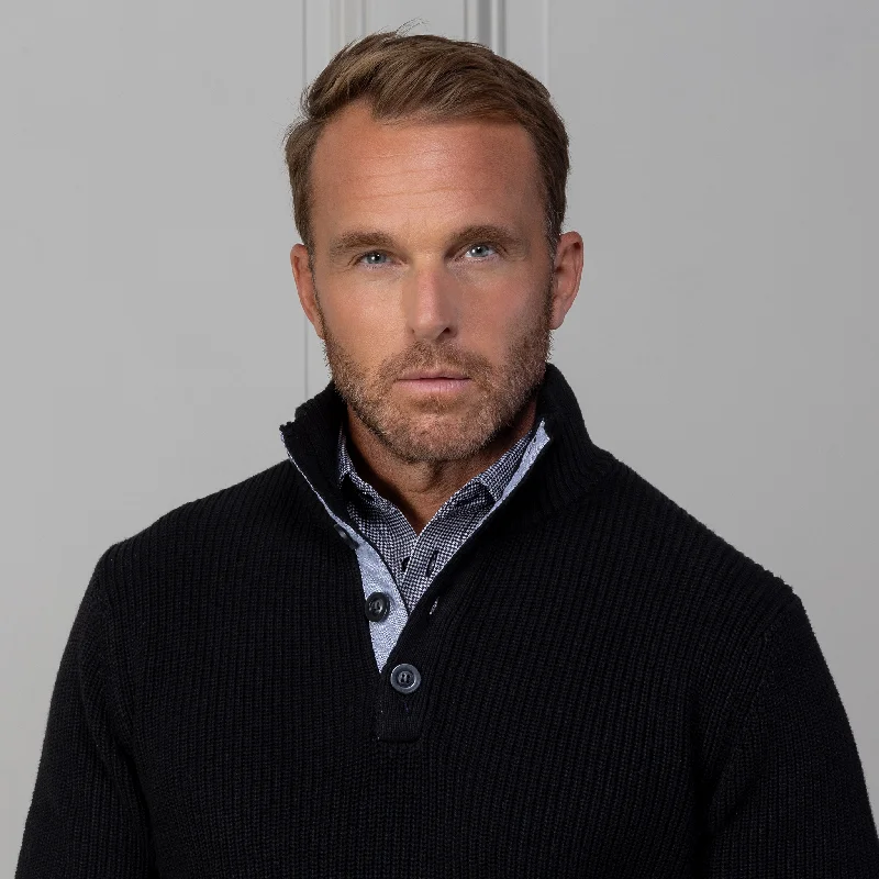 Sneak Peek Sale Kennebunkport Black Cotton Sweater