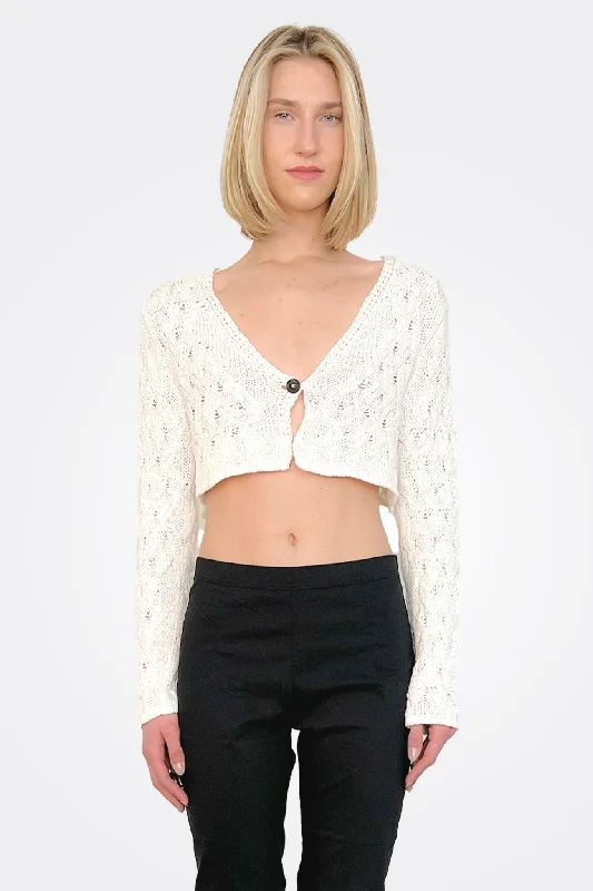 Weekend Savings Spectacular Crop Knit Cardigan - Callas