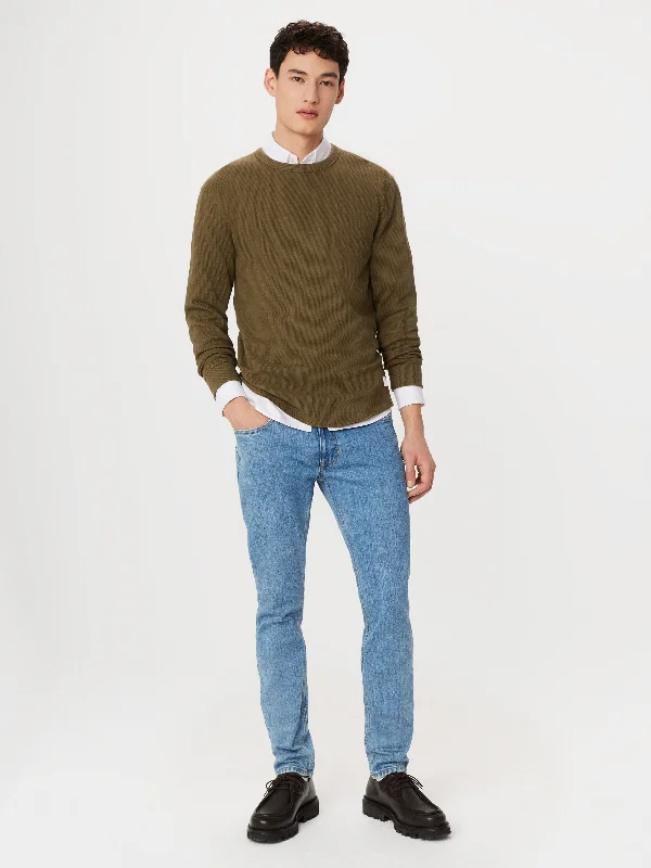 Weekend Deals That Wow The Long Sleeve Waffle T-Shirt in Tuscany Green