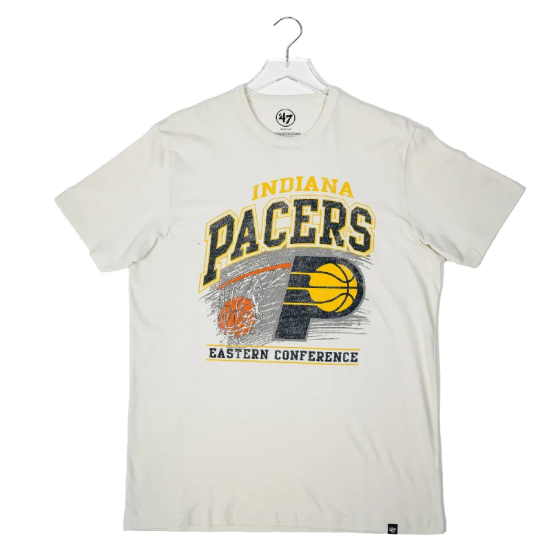 Super Bargain Adult Indiana Pacers Amp Up Franklin T-shirt in White by '47
