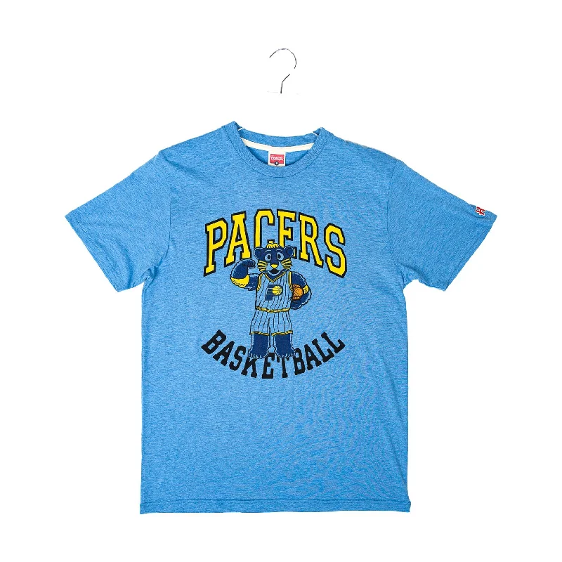 Weekend Offers That Delight Adult Indiana Pacers Boomer T-shirt in Blue by Homage
