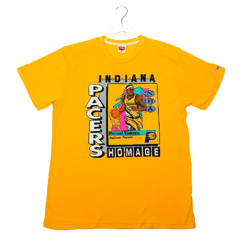 Act Fast Adult Indiana Pacers Pascal Siakam Skybox T-shirt in Gold by Homage
