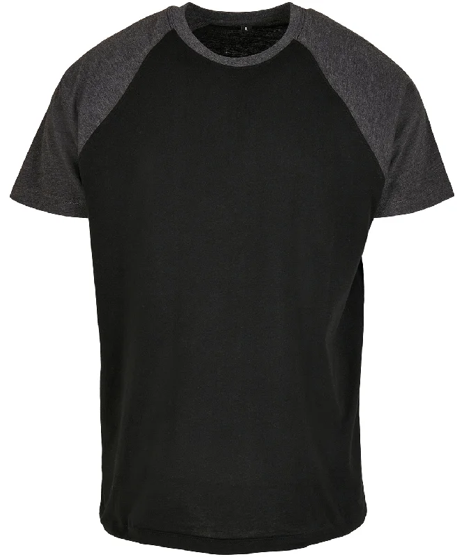 Huge Discounts Raglan contrast tee | Black/Charcoal