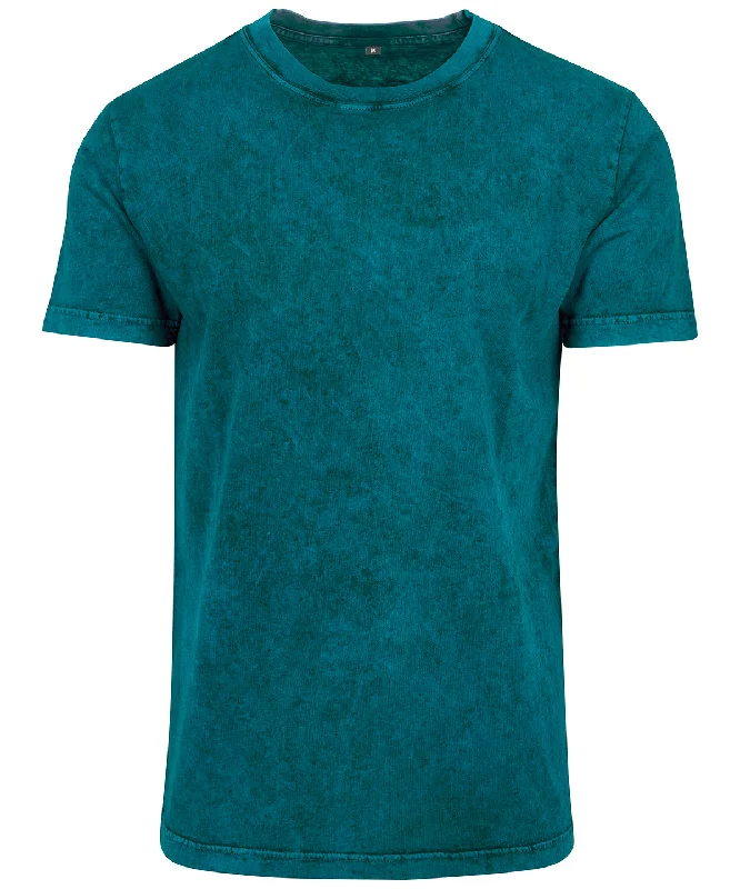 Final Clearance Acid washed tee | Teal/Black