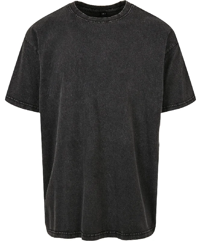 Reduced Rates Acid washed heavy oversized tee | Black