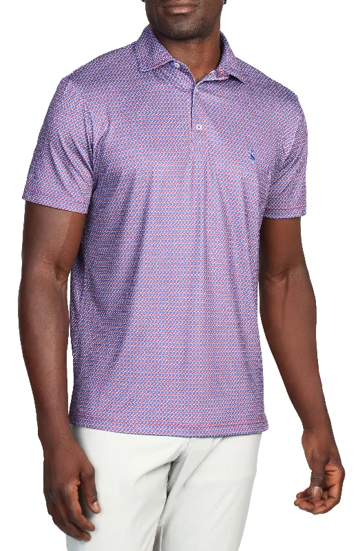 Seasonal Clearance Football Print Performance Polo