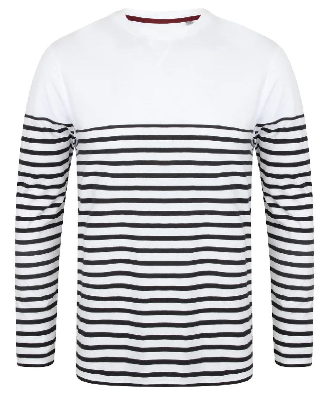 Massive Deal Long sleeve Breton striped T | White/Navy