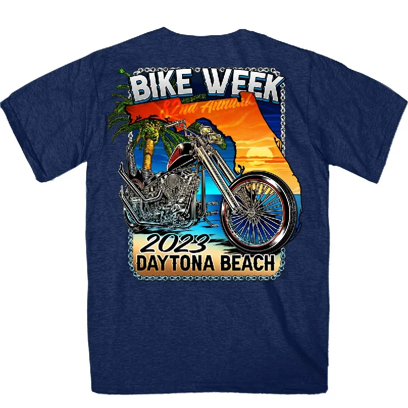 Members Only Hot Leathers EDM1187 Men's 2023 Daytona Bike Week Chopper T-Shirt