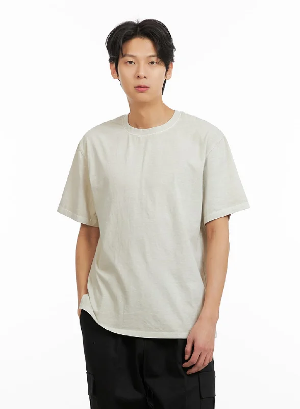 Clearance Sale Men's Basic Crew Neck T-Shirt IA402
