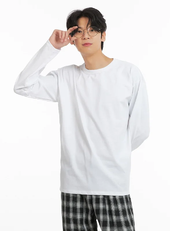 Sale Alert Men's Cotton Comfort Long Sleeve T-Shirt IA401