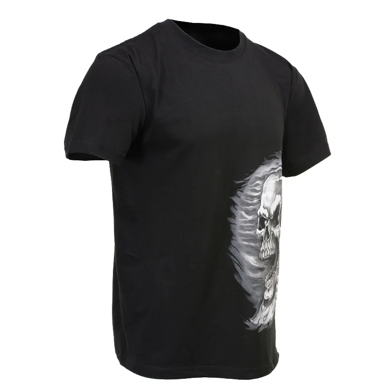 Deal Zone Milwaukee Leather MPMH116000 Men's 'Assassin' Double Sided Black T-Shirt