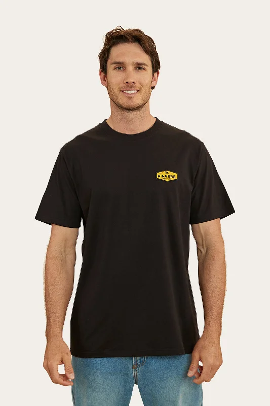 Doorbuster Deal Scotty Mens Stock Fit T-Shirt - Black