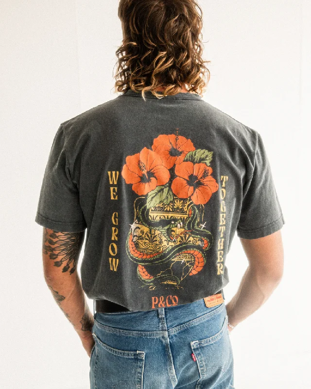 Major Savings We Grow Together T-Shirt - Acid Wash